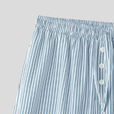 BONSIR  -  Men Striped Pants Joggers Drawstring Oversize Casual Trousers Men Streetwear 2025 Korean Style Fashion Wide Leg Pants