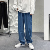 Bonsir Striped Streetwear Male Jeans Man Pants Jeans for Men Jean Baggy Korean Fashion Men Men's Oversize Trendyol Mens Denim Wide Boys