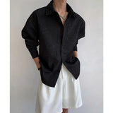 BONSIR  -  Fashion Loose Men's Printed Casual Long-sleeve Shirt. Single-button Street Style Spring and Autumn Top. M-5XL