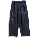 BONSIR  -  Japanese Retro Multi-ket Workwear Long Pants Loose Straight Harlan Umbrella Soldier Pants Men Women Casual Faion