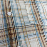 BONSIR  -  American Men's Spring and Autumn Plaid Shirts, Handsome and High-End Long-Sleeved Shirts, Trendy and Versatile Loose Tops