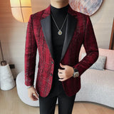 Bonsir British Style Plaid Suit Jackets Men High Quality Luxury Slim Fit Business Blazers Coat Homme Formal Social Prom Tuxedo 4XL-M