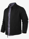 BONSIR  -  European and American Popular Fashionable Comfortable Multi Pocket Jacket for Men's Casual Pure Cotton Lapel Windproof Jacket