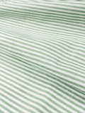 BONSIR  -  Fresh green collar striped long sleeve shirt men's casual Joker fashion street style