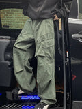 BONSIR  -  Autumn Big Pocket Men's Cargo Pants Japanese Y2k Harajuku Loose Straight Wide Leg Trousers Baggy Pants Man Hip Hop Sweatpants