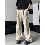 Bonsir Spring and Autumn American Street Fashion Personalized Straight Tube Men and Women Loose Hip Hop Retro Casual Wide Leg Pants y2k