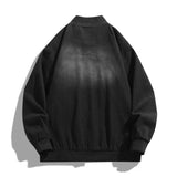 BONSIR  -  Men's Denim Jacket Loose Casual Outerwear Retro Japanese Style Simple Couple's Coats Korean Fashion Leather Jacket Men's Jackets