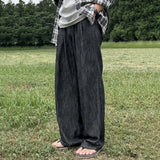 BONSIR  -  Straight jeans for men's summer cleanfit wear Korean commuter style wide-leg pants
