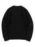 Bonsir Men's Casual Warm Crew Neck Knit Sweater, Men's Pullover Tops for Fall Winter