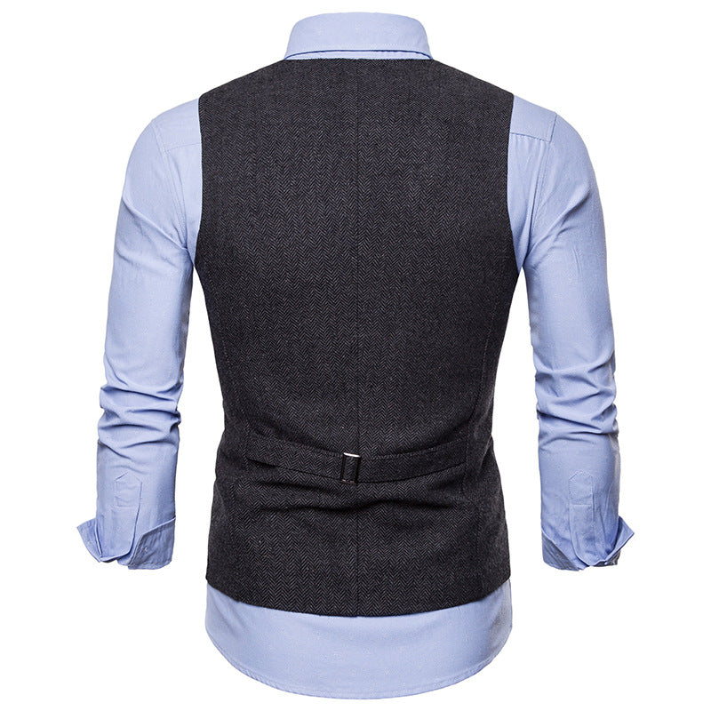 Bonsir KB New Arrival Dress Vests For Men Slim Fit Mens Suit Vest Male Waistcoat Gilet Homme Casual Sleeveless Formal Business Jacket