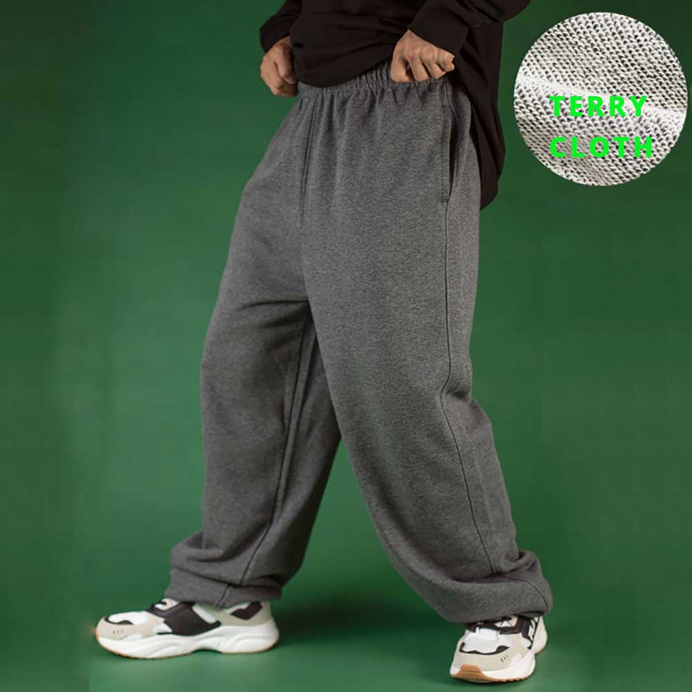 Bonsir Really Plus Size Loose Baggy Sweatpants Men Casual Hiphop Harem  Trousers Streetwear Joggers Elastic Waist Track Pants