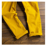 Bonsir Men's short sleeve ankle length jumpsuits Casual loose pockets overalls Coveralls Black Yellow