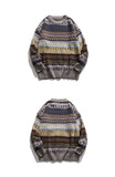 Bonsir Winter Japanese Argyle Sweater Men High Quality Knitted Pullover Sweaters Keep Warm Pull Homme Mens Retro Christmas Jumper