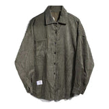 Bonsir Autumn Corduroy Shirt Men Fashion Retro Solid Color Cotton Casual Shirt Man Streetwear Wild Loose Long-sleeved Shirts Men M-2XL