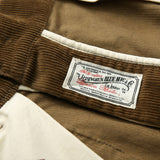 Bonsir New Man's Straight Pants Corduroy Japanese Mid Waist Zipper Trend Vintage Solid Color Loose Casual Mens Wide Leg Trousers