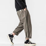 Bonsir 45kg-125kg Tide Large Size M-5XL Overalls Men's Fashion Casual Pants Leisure Fat Man Haren Pants Black/green Color Trousers