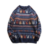 Bonsir Sweater Winter thick ethnic camel round neck pullover sweater for men and women loose casual Japanese retro y2k couple knit coat