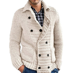 Bonsir Autumn Cardigan Casual Street Sweater Coat Men Knitted Sweater Jumpers Plain Fashion Button Coats Men Clothes