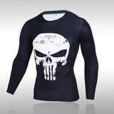 Bonsir Gym New Men&#39;s Compression Set Running Tights Workout Fitness Training Tracksuit Long Sleeves Shirts Sports Suits Rashgard Kit