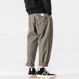 Bonsir 45kg-125kg Tide Large Size M-5XL Overalls Men's Fashion Casual Pants Leisure Fat Man Haren Pants Black/green Color Trousers