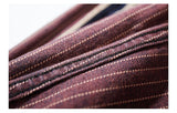 Bonsir Man's Pants Washed High Quality Trend Vintage Stripe Mid-Waist Zipper Casual Male Brand Clothing Long Straight Trousers Blue