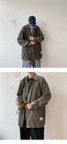 Bonsir Autumn Corduroy Shirt Men Fashion Retro Solid Color Cotton Casual Shirt Man Streetwear Wild Loose Long-sleeved Shirts Men M-2XL