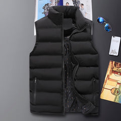 Bonsir Mens Vest Jacket Men New Autumn Warm Sleeveless Jackets Male Winter Casual Waistcoat Vest Plus Size Veste Homme Brand Clothing