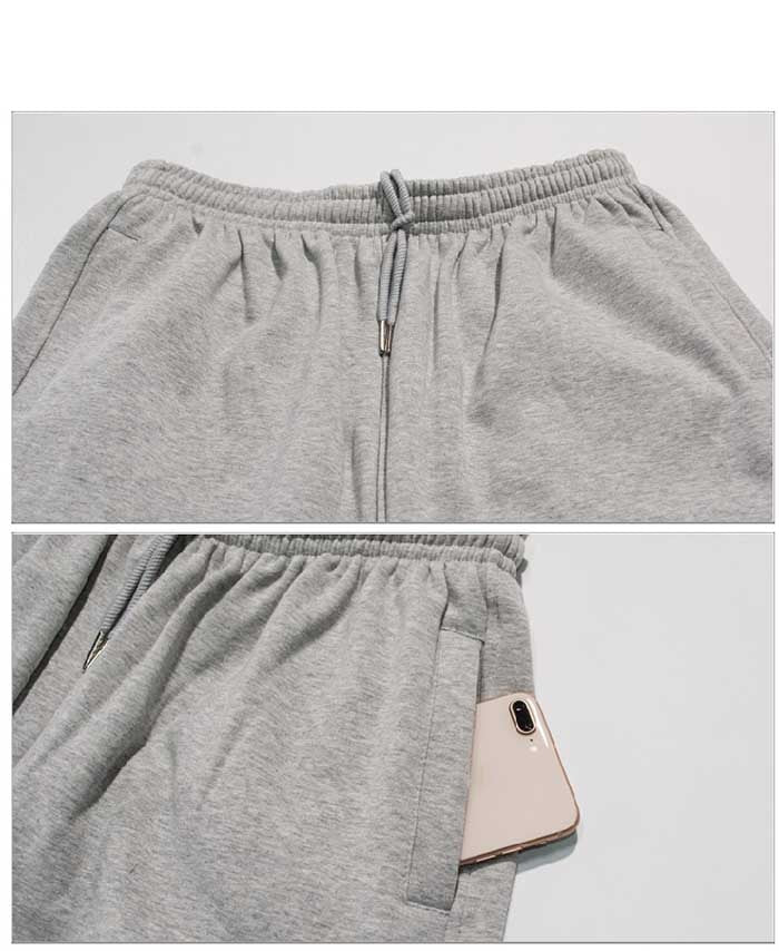 Men's Short Baggy Sweatpants in Grey