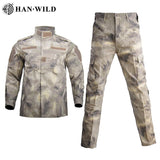 Bonsir Tactical Military Uniform Camouflage Army Men Clothing Special Forces Airsoft Soldier Training Combat Jacket Pant Male Suit