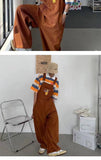 Bonsir Men's Retro Casual Pants Corduroy College Style Overalls Loose Brown/navy Color Work Trousers Salopettes Romper Jumpsuit