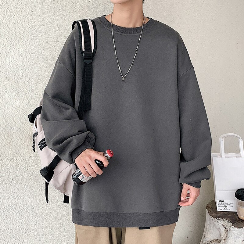 Bonsir 7 Colors Men's Hoodies Long Sleeve Casual Solid Sweatshirt New Spring Autumn Hip Hop Pullover Sports Top Male O-NECK Sweatshirt