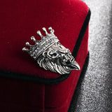 New Retro Animal Lion Head Brooch Fashion Men's Suit Shirt Collar Pin Needle Badge Lapel Pins and Brooches Jewelry Accessories