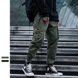Bonsir C-5135 Autumn Winter Men Casual Cargo Pants Fashion Brand Trendy Streetwear Multi-Pocket Daily Youth Student Cotton Male Trouser