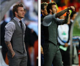 Bonsir Men&#39;s Slim Fit Mens Suit Vest Casual Suit Vest Man Black Gray Formal Businss Vest  Arrival Vests Male Waistcoat Gilet Homme