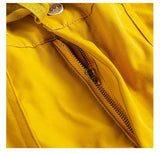 Bonsir Men's short sleeve ankle length jumpsuits Casual loose pockets overalls Coveralls Black Yellow