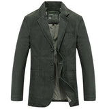 Bonsir Fashion Men Blazer Jacket Cotton Coat Casual Blazer Suits Military Style New Brand Man Clothing Plus Size M-4XL