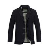 Bonsir Fashion Men Blazer Jacket Cotton Coat Casual Blazer Suits Military Style New Brand Man Clothing Plus Size M-4XL