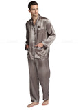 Bonsir Mens Silk Satin Pajamas  Pyjamas  Set  Sleepwear Set  Loungewear  U.S. S,M,L,XL,XXL,XXXL,4XL__Fits All  Seasons