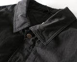 Bonsir Men's Slim Short Work Clothes AMEKAJI Down Jacket Outdoor Camping Hiking Military Uniform Tooling Coats Tactical Sport Outerwear