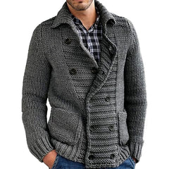 Bonsir Autumn Cardigan Casual Street Sweater Coat Men Knitted Sweater Jumpers Plain Fashion Button Coats Men Clothes