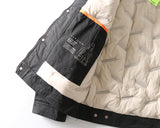 Bonsir Men's Slim Short Work Clothes AMEKAJI Down Jacket Outdoor Camping Hiking Military Uniform Tooling Coats Tactical Sport Outerwear