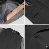 Bonsir Men Blazer Mesh Patchwork See Through Streetwear Double Breasted Lapel Long Sleeve Outerwear Fashion Men Casual Suits INCERUN