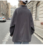 Bonsir 7801 Trendy Casual Sweatshirt Men Autumn Sport Student Streetwear Hip Hop Baseball Zipper Stand Collar Loose Male Pullovers Tops