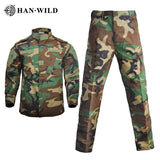 Bonsir Tactical Military Uniform Camouflage Army Men Clothing Special Forces Airsoft Soldier Training Combat Jacket Pant Male Suit