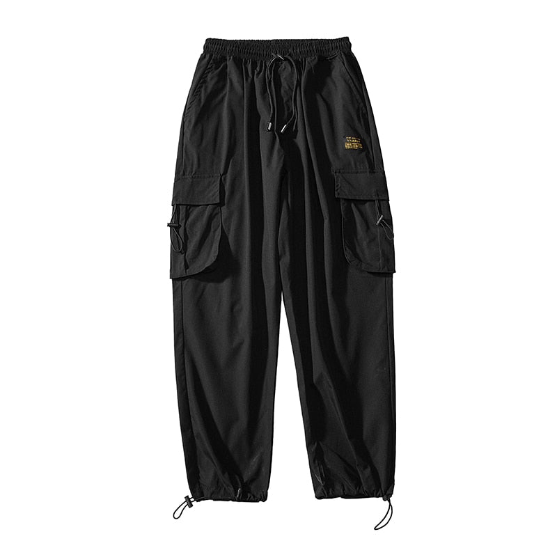 Bonsir New Streetwear Men&#39;s Multi Pockets Cargo Harem Pants Hip Hop Casual Male Track Pants Joggers Trousers Harajuku Men Pants