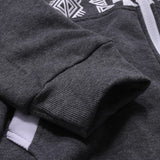Bonsir Men's Fleece Jacket Ethnic Printed Zip Up Hoodie New Fashion Casual Hooded Jacket Coat For Man Black Hoodie Sweatshirt Male