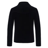 Bonsir Autumn New Men's Jacket Quality Fashion British Style Casual Lapel Golden Velvet Coat