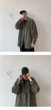 Bonsir Autumn Corduroy Shirt Men Fashion Retro Solid Color Cotton Casual Shirt Man Streetwear Wild Loose Long-sleeved Shirts Men M-2XL