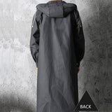 Bonsir Black Fashion Adult Waterproof Long Raincoat Women Men Rain coat Hooded For Outdoor Hiking Travel Fishing Climbing Thickened