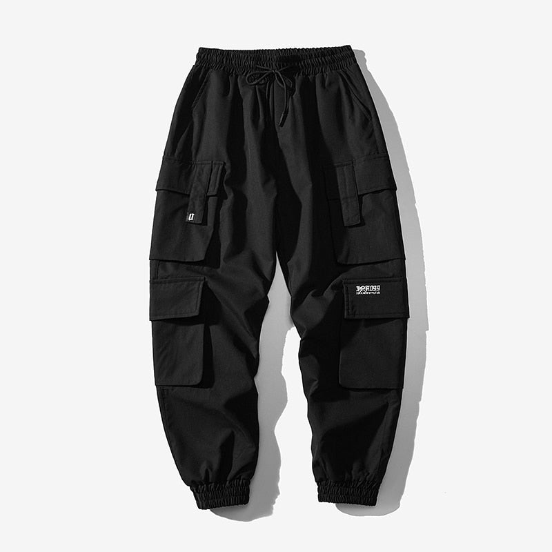 Bonsir New Streetwear Men&#39;s Multi Pockets Cargo Harem Pants Hip Hop Casual Male Track Pants Joggers Trousers Harajuku Men Pants